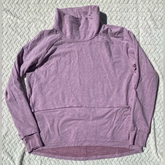 NWOT Lululemon Find Your Unwind Pullover Heathered Pink Taupe size 12 - Picture 7 of 14
